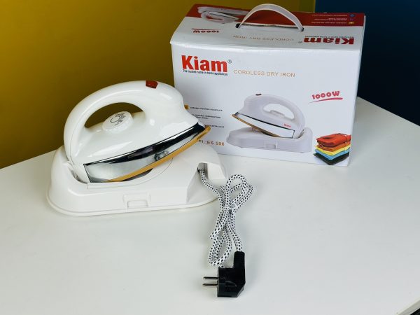 Kiam ES596 1000W Cordless Electric Dry Iron